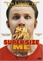 Super Size Me movie poster.