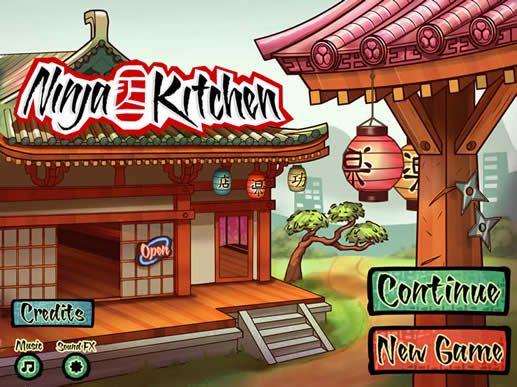 Ninja Kitchen Game Screenshot.