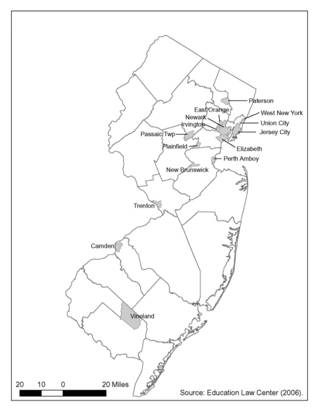 Figure: Sample Districts in New Jersey.